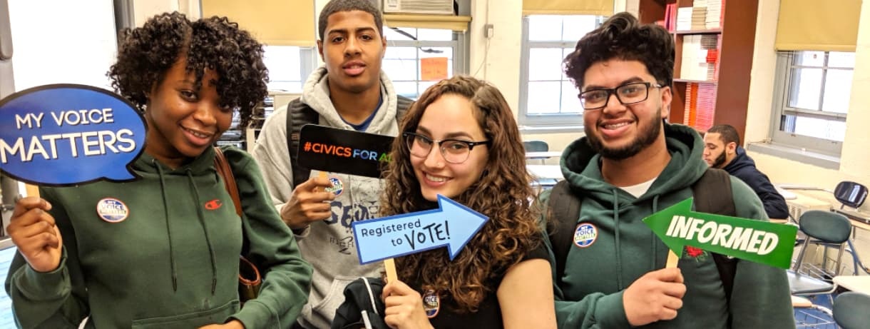 Civics Week High School students preparing to get out the vote
