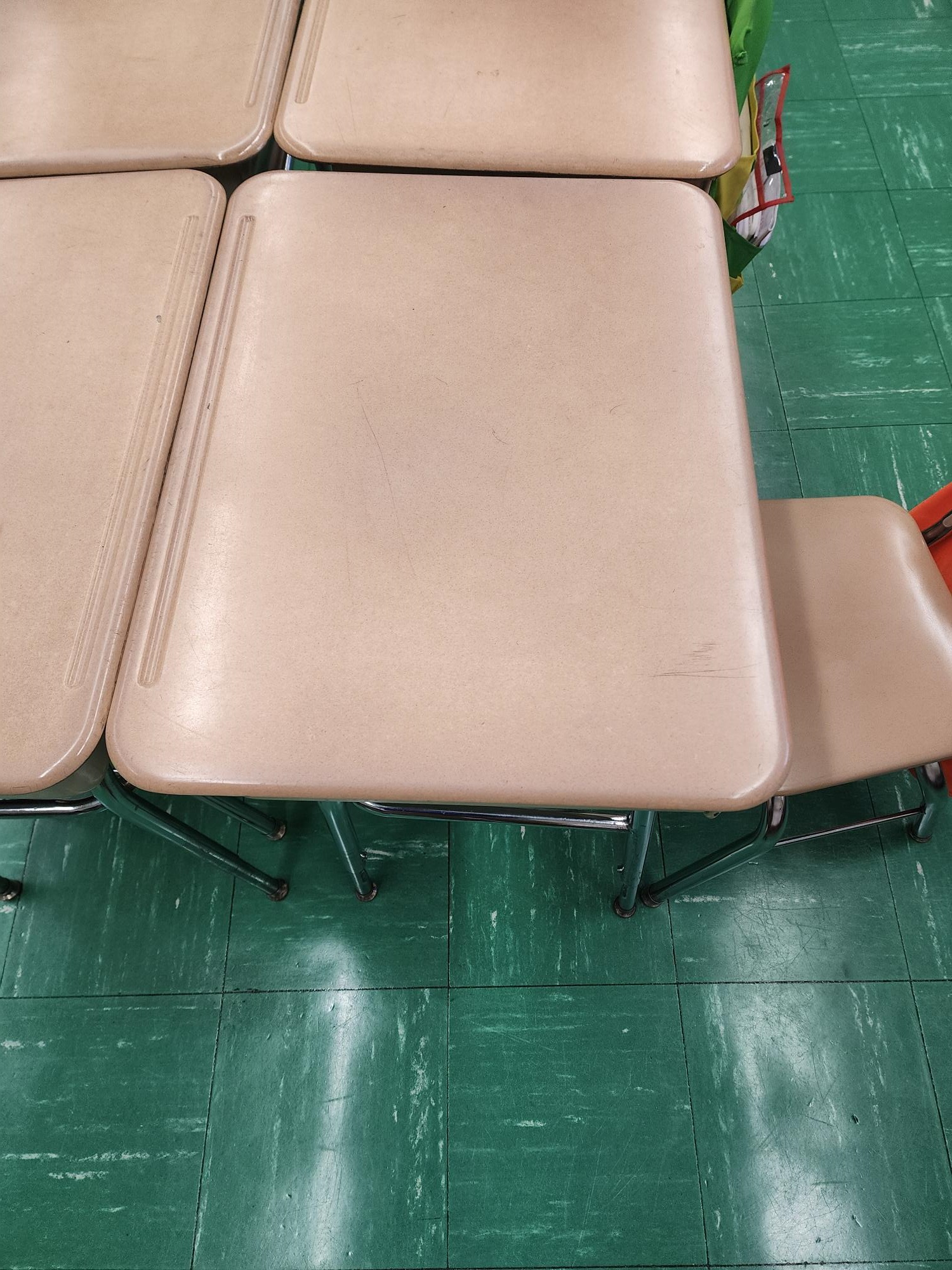 Picture of student desks